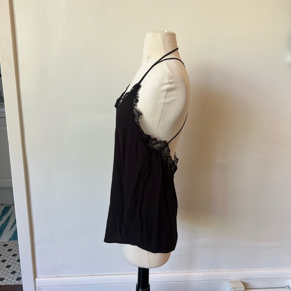 Urban Outfitters Backless Black Slip Blouse - Picture 4 of 8